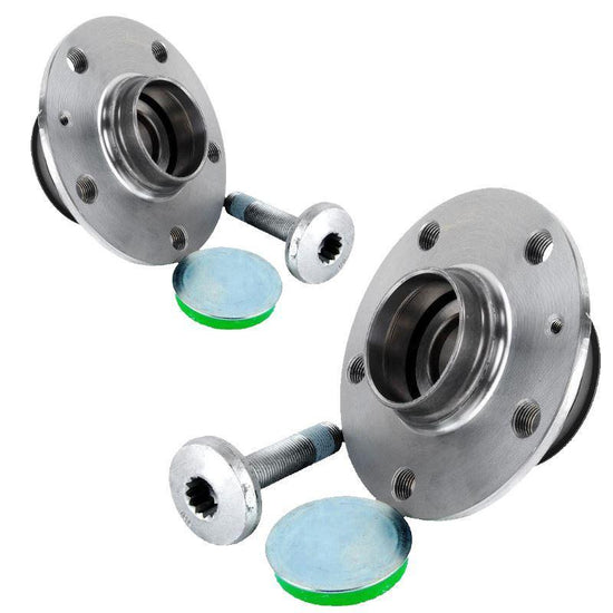 For Skoda Octavia 2013-2015 Rear Hub Wheel Bearing Kits Pair Inc ABS Ring - Spares Hut