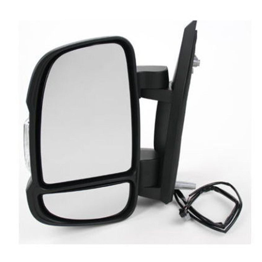 Citroen Relay Van 2006-2017 Short Arm Manual Black Wing Door Mirror Passenger Side - Spares Hut