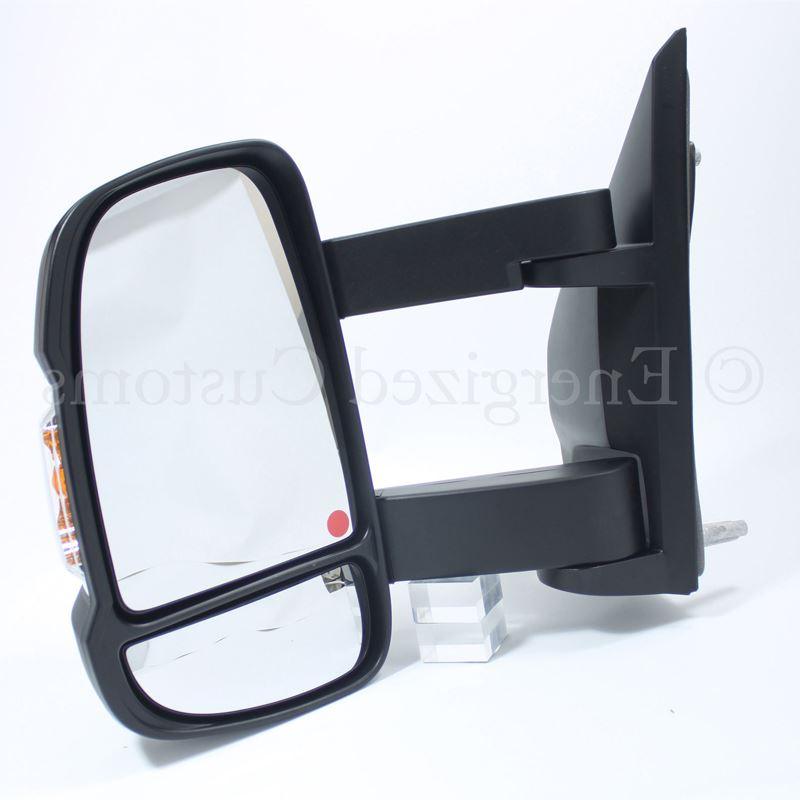 Peugeot Boxer 2006-2018 Long Arm Electric Black Door Wing Mirror Passenger Side - Spares Hut