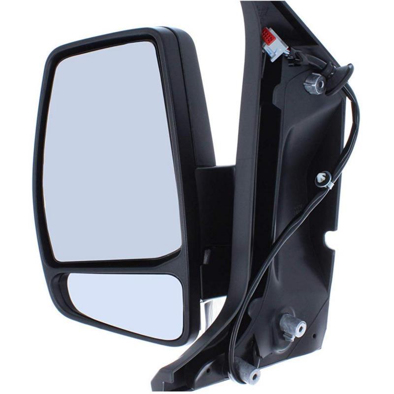 Ford Transit Custom 2012-2019 Black Electric Wing Door Mirror Passenger Side Left - Spares Hut