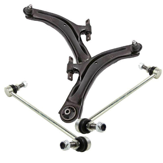 For Nissan Qashqai 2007-2015 Front Lower Wishbones Arms and Drop Links Pair - Spares Hut