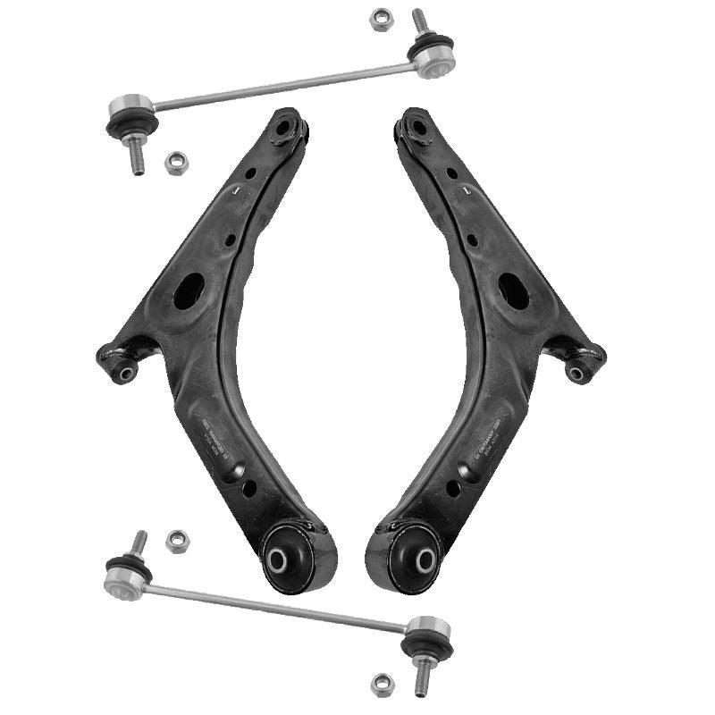 For Ford Transit Mk6/Mk7 2000-2014 Front Wishbones Arms and Drop Links Pair - Spares Hut