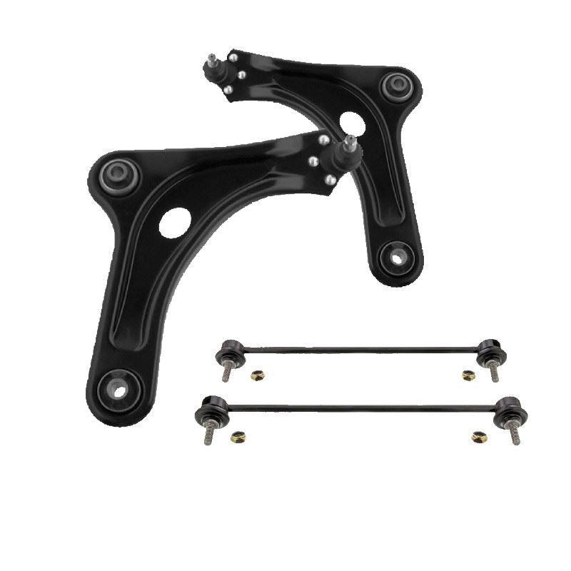For Citroen C4 Cactus 2014-2017 Front Lower Wishbones Arms and Drop Links Pair - Spares Hut