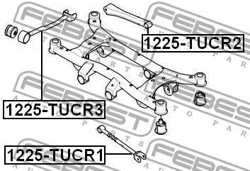 For Hyundai Tucson 2004-2010 Rear Left or Right Wishbone Suspension Trailing Arm - Spares Hut
