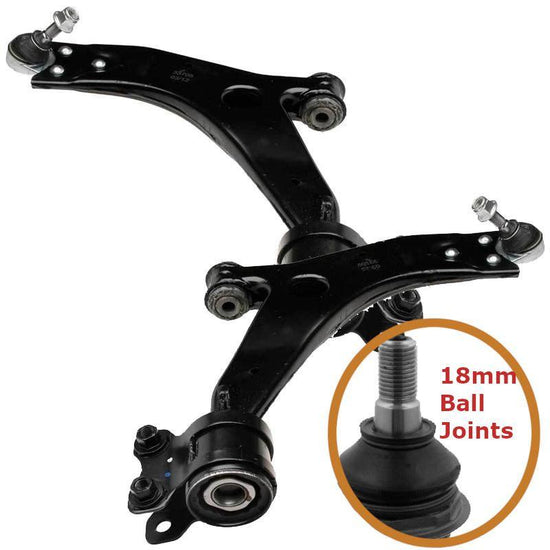 For Volvo C30 2007-2013 Lower Front Wishbones Suspension Arms Pair - Spares Hut
