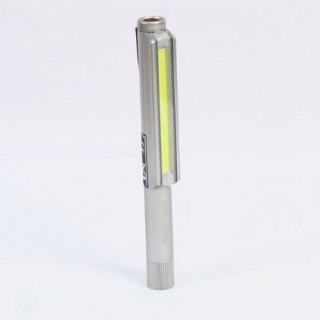 Nebo Lil Larry Silver Magnetic Work Torch Roadside Emergency White LED COB - Spares Hut