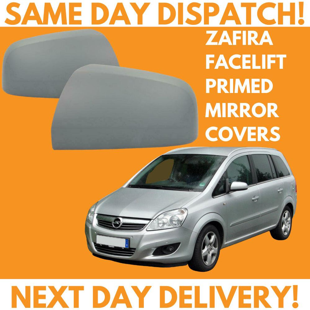 Vauxhall Zafira B MK2 2008-2014 Wing Mirror Covers Primed Left & Right Pair - Spares Hut