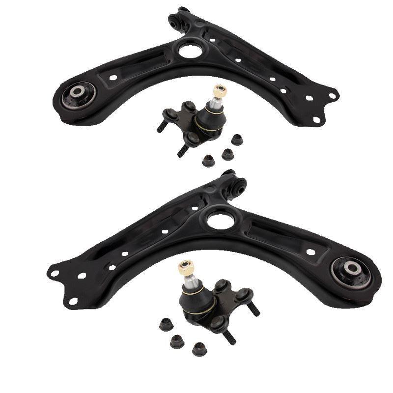 For VW Polo 2009-2016 Lower Front Wishbones Suspension Arms Pair - Spares Hut